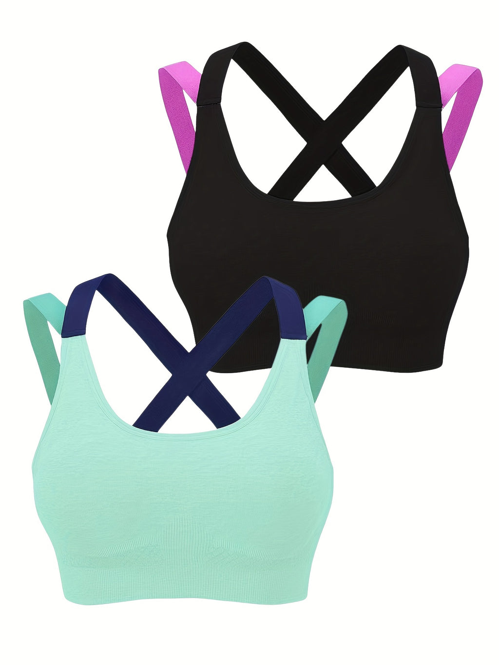 Comfortable and Supportive Seamless Mesh Cross Back Sport Bra for Yoga, Running, and Fitness - Breathable & Moisture-Wicking - For Women - Ideal for High-Impact Activities - Great Gift for Fitness Enthusiasts