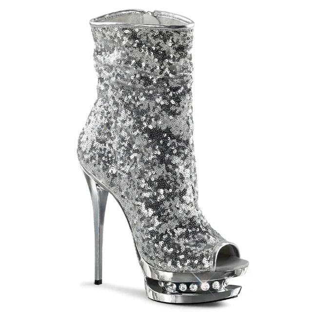 Blondie Glitter Sequin 5" Heel/BLK-R-1008-BSQ/M