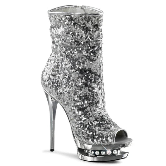Blondie Glitter Sequin 5" Heel/BLK-R-1008-BSQ/M