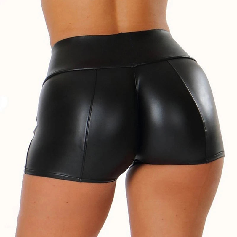 Autumn Winter Women Mini Shorts Black Breathable PU Leather Shorts 2023 Fashion Sexy Party Women Shorts