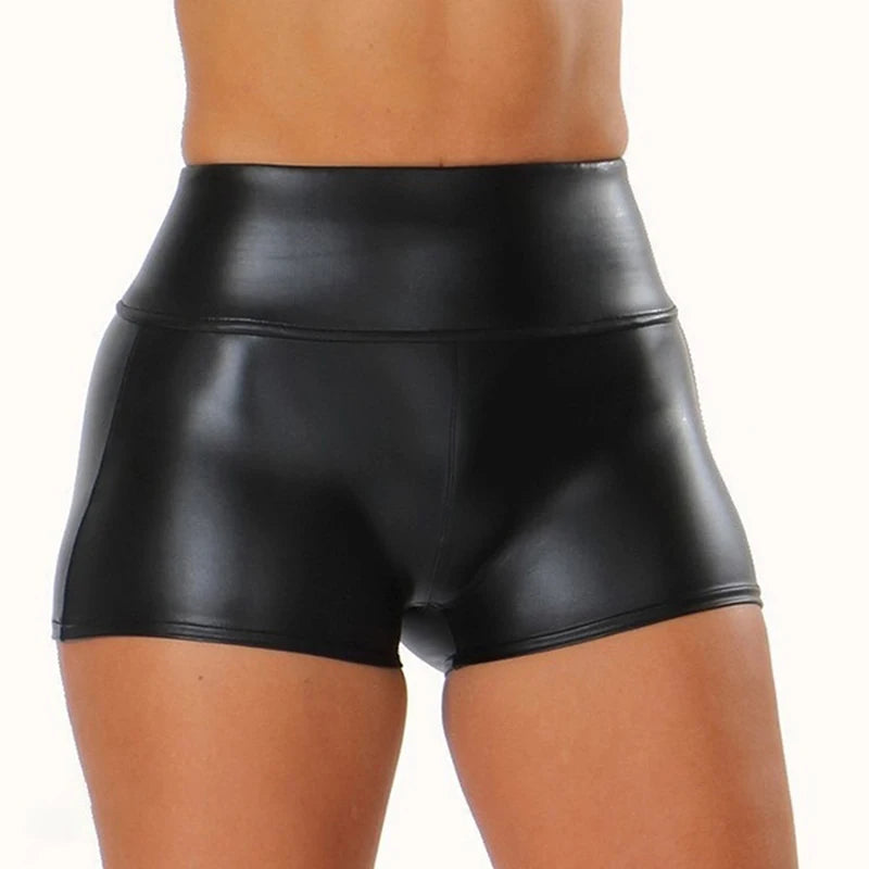 Autumn Winter Women Mini Shorts Black Breathable PU Leather Shorts 2023 Fashion Sexy Party Women Shorts
