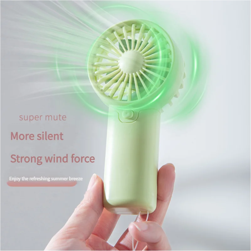 MEET SUN Portable Fan Convenient Creative Small Fan Pocket Hand-held Fan Lightweight AA Battery Handheld Mini Fan Air Coolers