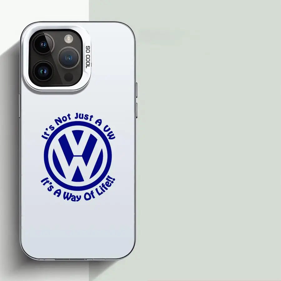 V-olks-wagen VW Car Phone Case for Apple iPhone 16 11 13 Pro 11 15 12 14 ProMax 15 14 16 12 Plus Funda Cover