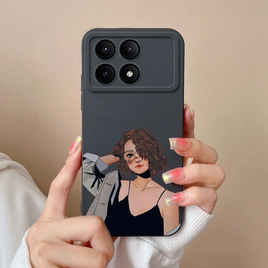 For Xiaomi Poco X6 Pro 5G Phone Case Cute Cartoon Cats Silicone Soft Protective Cover For XiaomiPocoX6 X 6 X6Pro 5G Bumper Coque