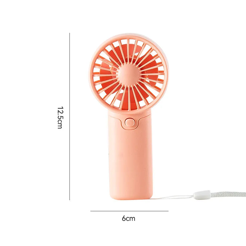 MEET SUN Portable Fan Convenient Creative Small Fan Pocket Hand-held Fan Lightweight AA Battery Handheld Mini Fan Air Coolers