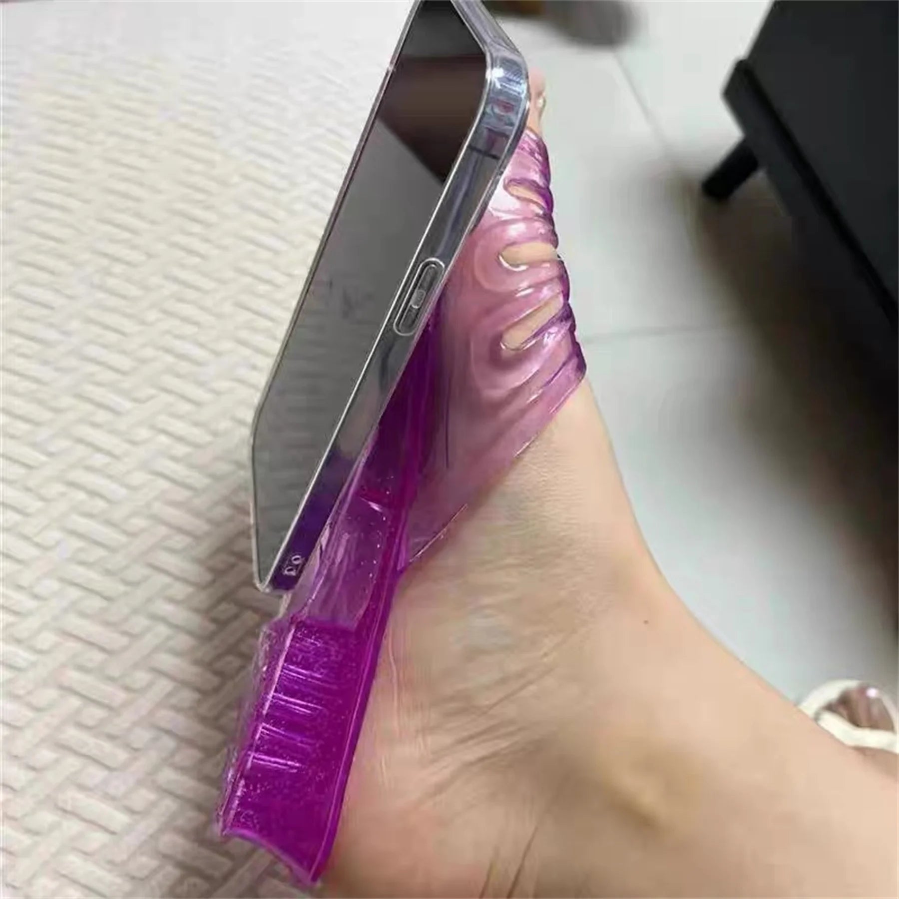 Funny Shoe Case Korean Cute 3D Crystal Slipper Phone Case For iPhone 15 14 13 12 11 Pro Max Kawaii Shockproof Back Cover Funda