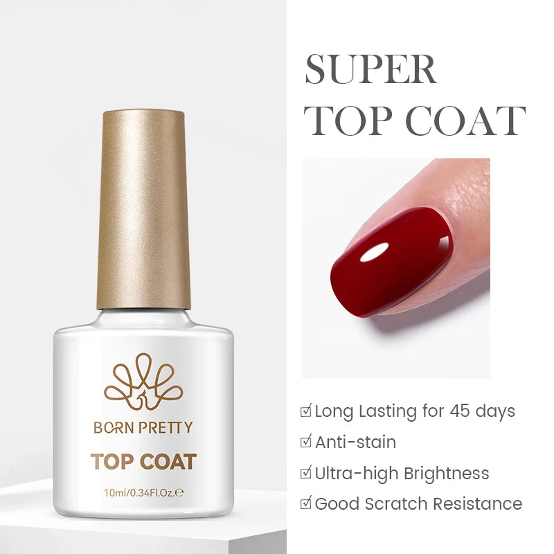 BORN PRETTY Jelly Nude Gel Nail Polish 10ml Light Pink Peach Translucent Color UV Light Cure Gel Varnish Nail Art DIY at Home