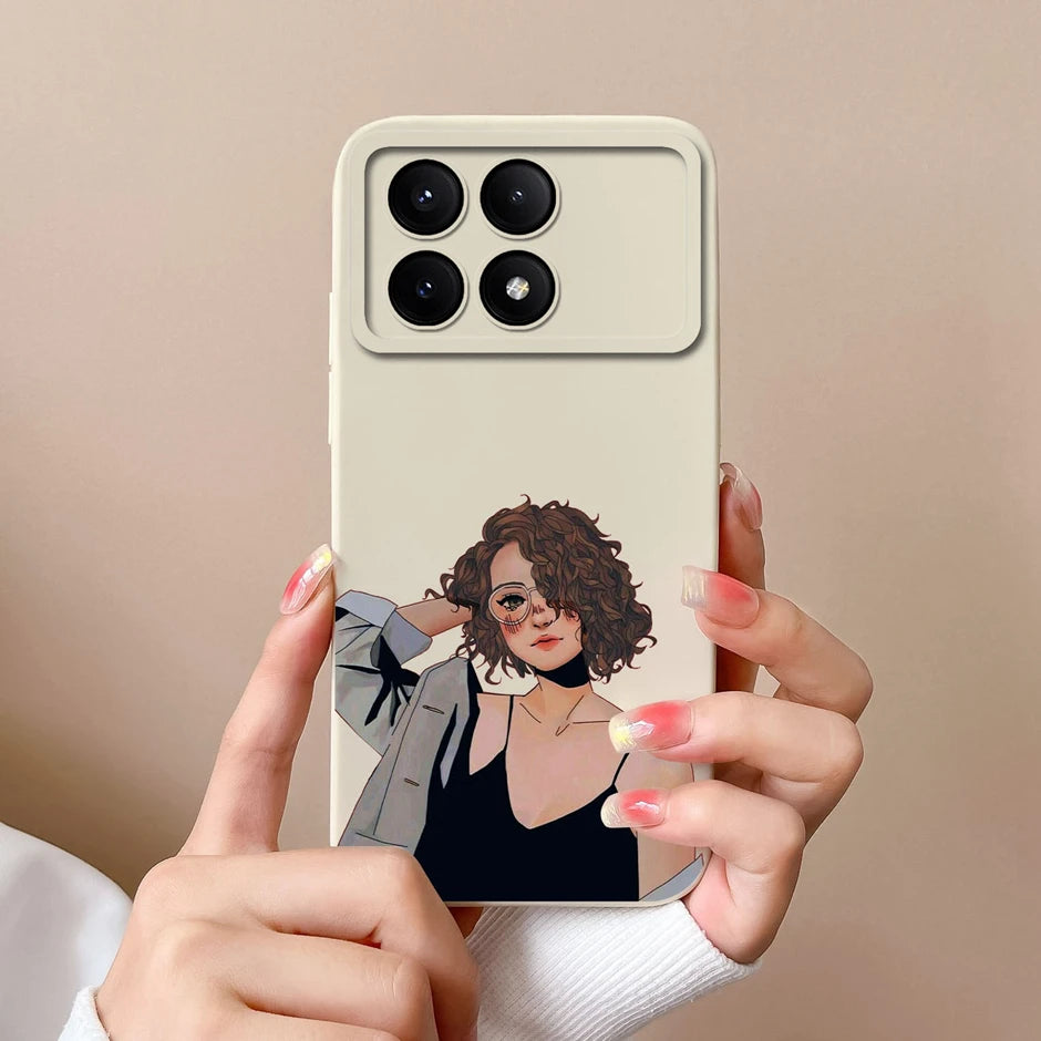 For Xiaomi Poco X6 Pro 5G Phone Case Cute Cartoon Cats Silicone Soft Protective Cover For XiaomiPocoX6 X 6 X6Pro 5G Bumper Coque