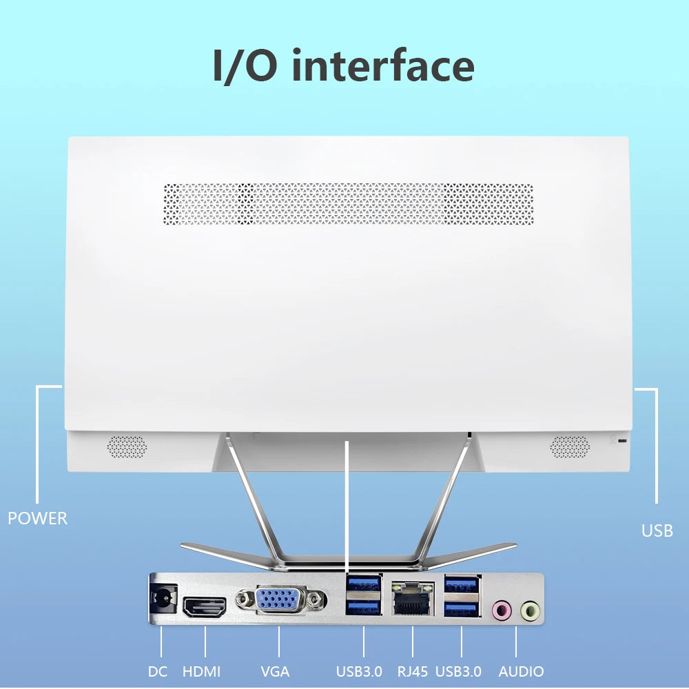Core I3 I5 I7 23.8 Inch Touch Screen All In One Pc I3 4130 4th Generations RAM 8GB All-in-one Pc Desktop Computer