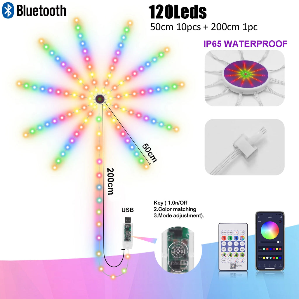 LED Strip Light RGB Bluetooth APP Control Symphony Light Wedding Party Bar Music Control Dream Festoon Lamp