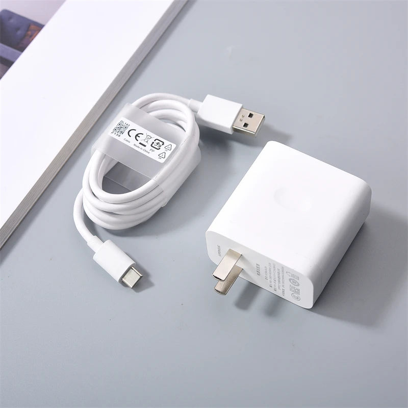 OPPO 80W Super VOOC Charger For OPPO Find N2 X5 X3 X2 A1 Pro VOOC/Dart Fast Charge EU/US Adapter For ACE Reno8 T 9 7 6 5 Oneplus