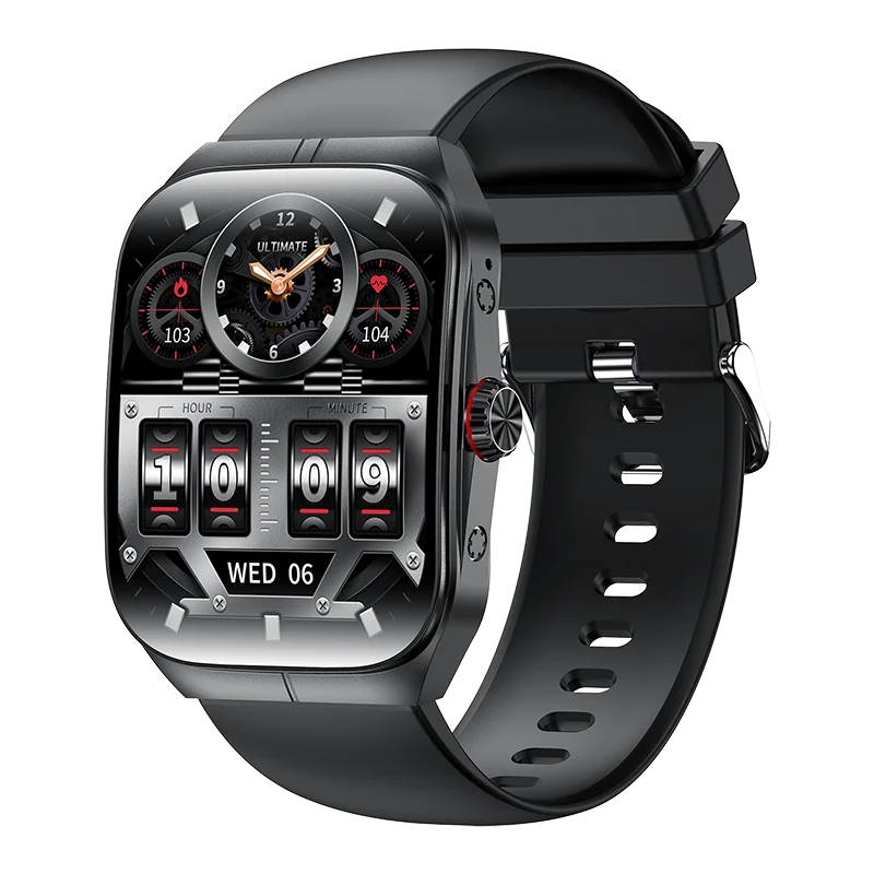 New AMOLED Screen Men Women Sports Health Watches Blue Tooth Call NFC Heart Rate Voice Assistant Smartwatch Waterproof  Music