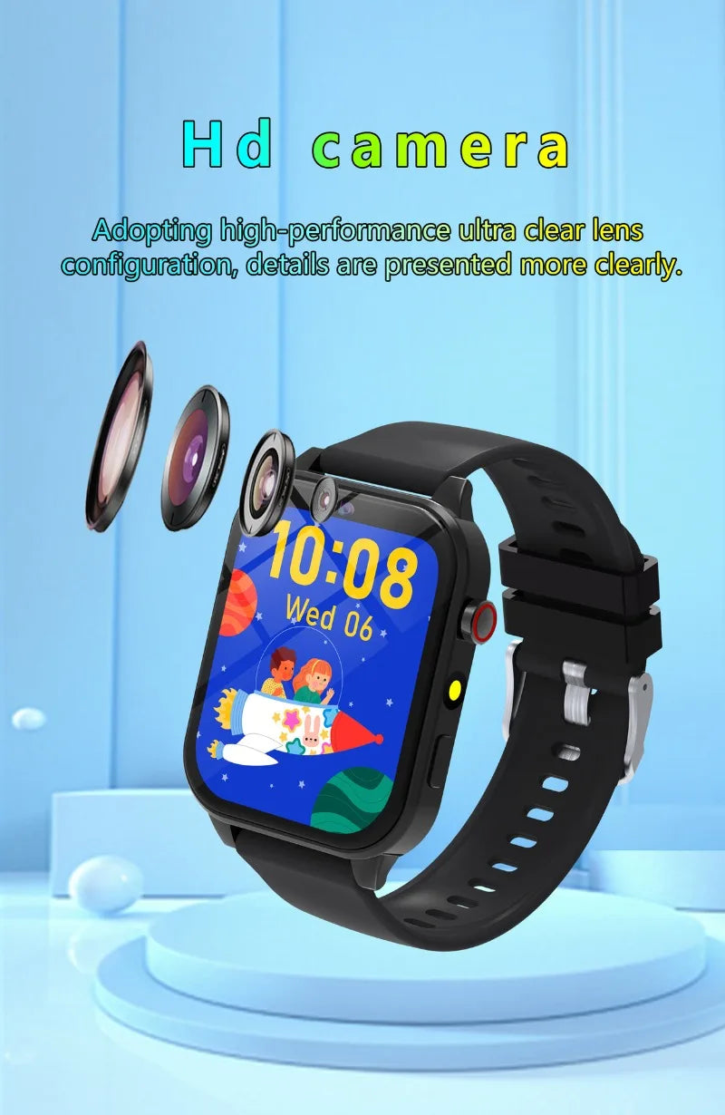 Children's Game Watch with Flashlight HD Color Screen Kids Bracelet Sleep Monitor Waterproof Smart Watch  Kids Birthday Gift