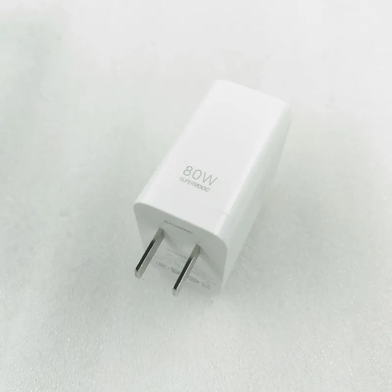 OPPO 80W Super VOOC Charger For OPPO Find N2 X5 X3 X2 A1 Pro VOOC/Dart Fast Charge EU/US Adapter For ACE Reno8 T 9 7 6 5 Oneplus