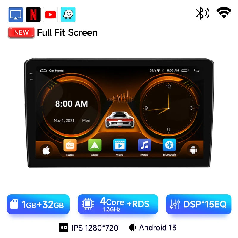 JIUYIN Car Radio For Citroen Berlingo B9 Peugeot Partner 2008 - 2019 wireless CarPlay Android Auto No 2 din 2din DVD
