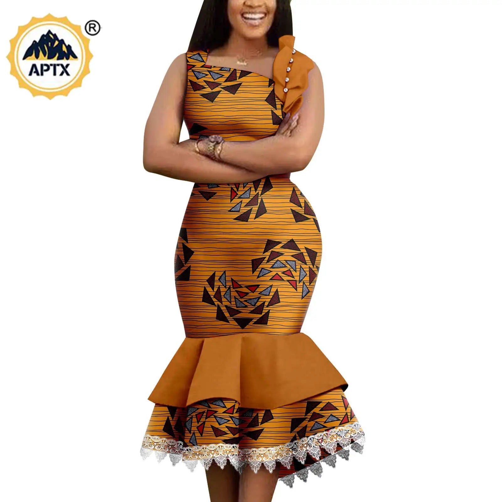 Dashiki African Slim Dresses for Women Matching Couple Outfits Men Chain Shirts and Pants Sets Wedding Party Clothes Y23C039