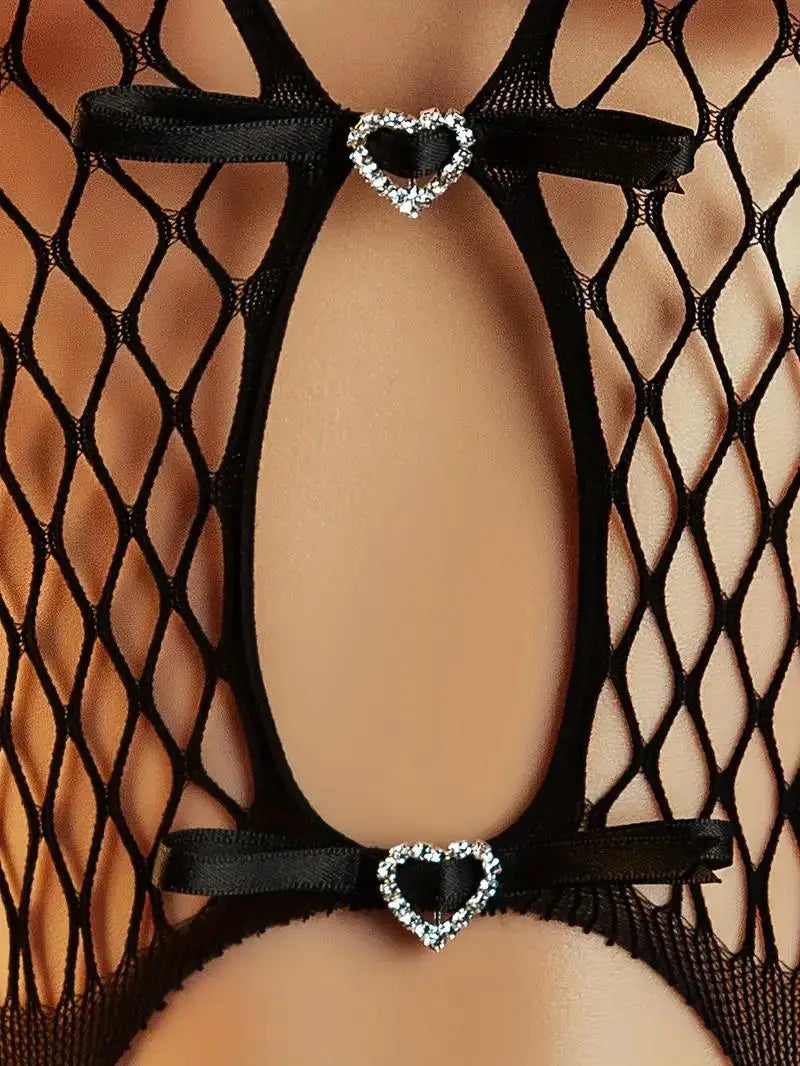 Bodystocking Mesh Underwear Open Crotch Fishnet Full Bodysuit Crotchless Erotic Tight For Sex