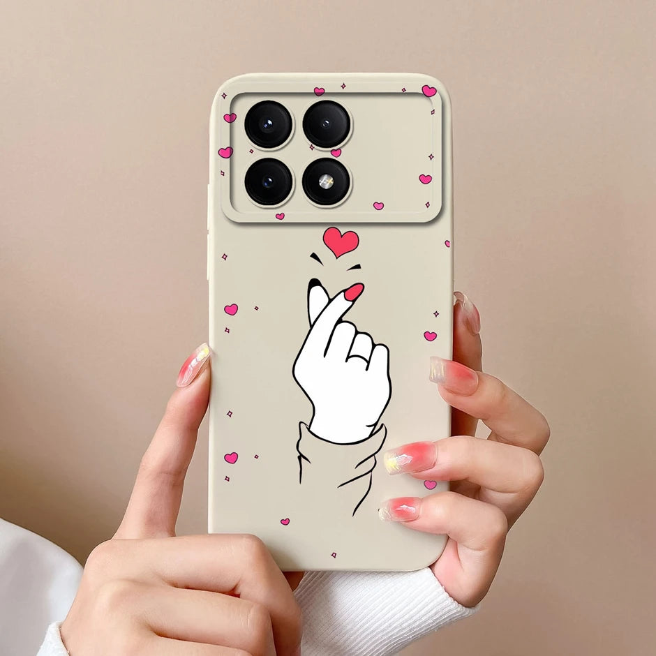For Xiaomi Poco X6 Pro 5G Phone Case Cute Cartoon Cats Silicone Soft Protective Cover For XiaomiPocoX6 X 6 X6Pro 5G Bumper Coque