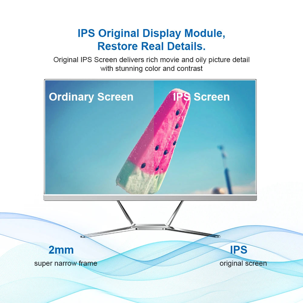 Core I3 I5 I7 23.8 Inch Touch Screen All In One Pc I3 4130 4th Generations RAM 8GB All-in-one Pc Desktop Computer