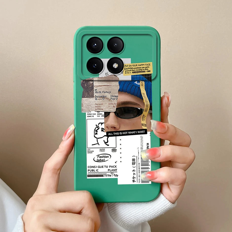 For Xiaomi Poco X6 Pro 5G Phone Case Cute Cartoon Cats Silicone Soft Protective Cover For XiaomiPocoX6 X 6 X6Pro 5G Bumper Coque