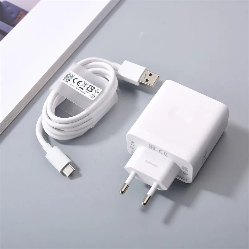 OPPO 80W Super VOOC Charger For OPPO Find N2 X5 X3 X2 A1 Pro VOOC/Dart Fast Charge EU/US Adapter For ACE Reno8 T 9 7 6 5 Oneplus