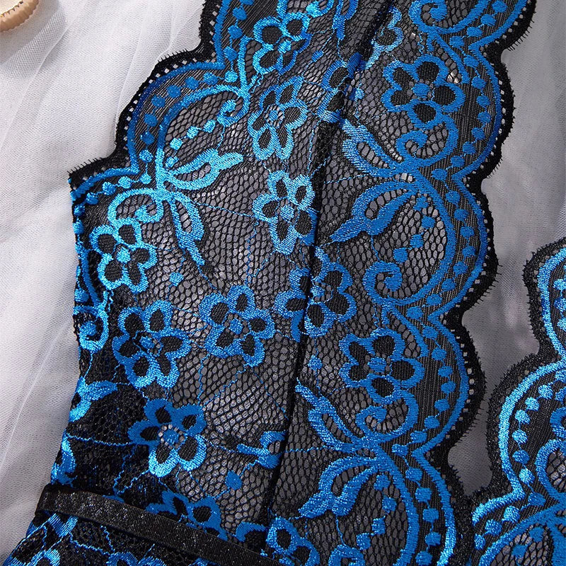 Women Clothing Sexy Lingerie Erotic Underwear Porn Lace Dress Sheer Open Crotch Sensual Backless Fetish Doll Bodysuit Nightgown