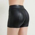 Autumn Winter Women Mini Shorts Black Breathable PU Leather Shorts 2023 Fashion Sexy Party Women Shorts
