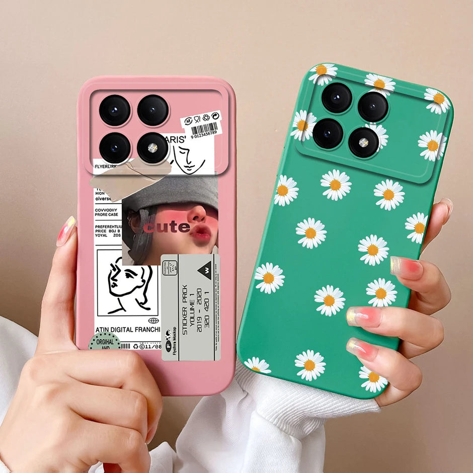 For Xiaomi Poco X6 Pro 5G Phone Case Cute Cartoon Cats Silicone Soft Protective Cover For XiaomiPocoX6 X 6 X6Pro 5G Bumper Coque