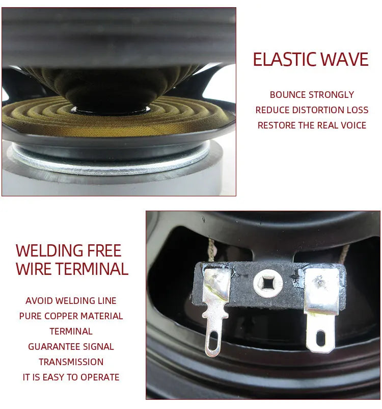 6 Inch 640W(2*320W) 3Way Universal Car Coaxial Auto Music Stereo Full Range Frequency Hifi Speakers Non-destructive Installation