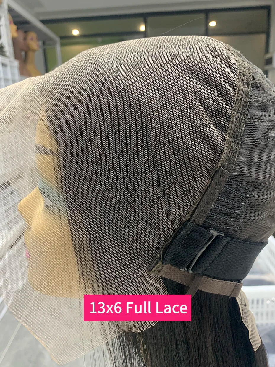 100 Raw Vietnamese Bone Straight 5x5 13x4 13x6 Glueless Wig Human Hair Ready to Wear Transparent Double Drawn Bob Wig Human Hair