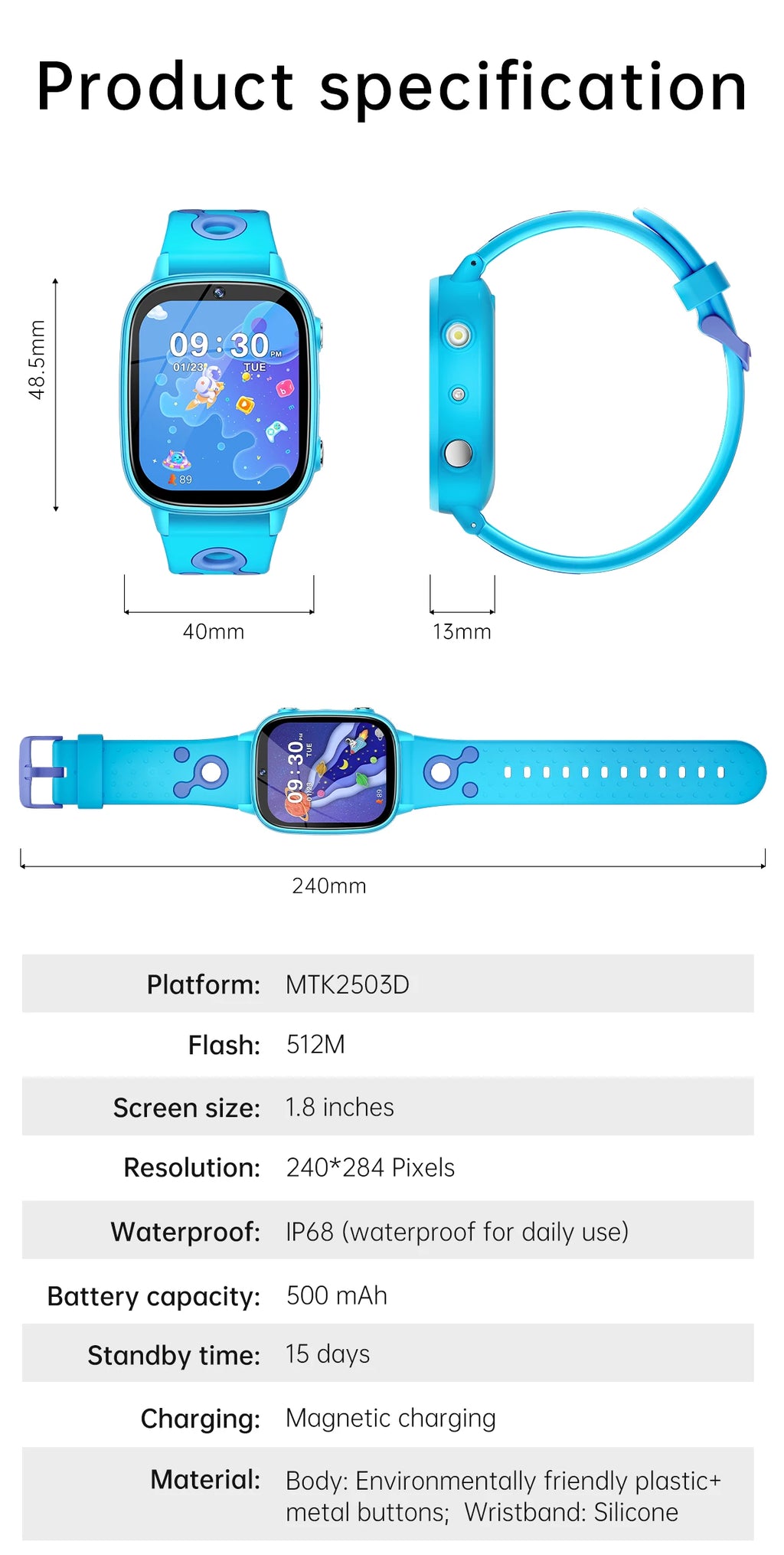 2025 New Kids Toy Game Watch HD Touch Screen Camera 26 Games Sleep Monitoring Alarm Clock Calculator Birthday Gift Boy Girl