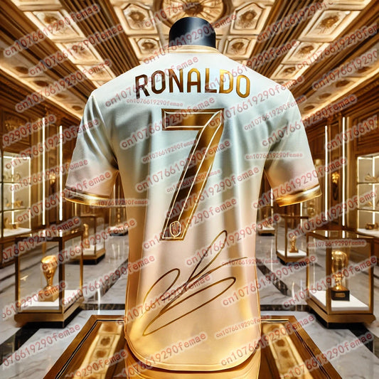 New Hot Selling Ronaldo Fashion Football Superstar Commemorative Collection Sports Jersey Daily Outdoor Breathable T-shirt