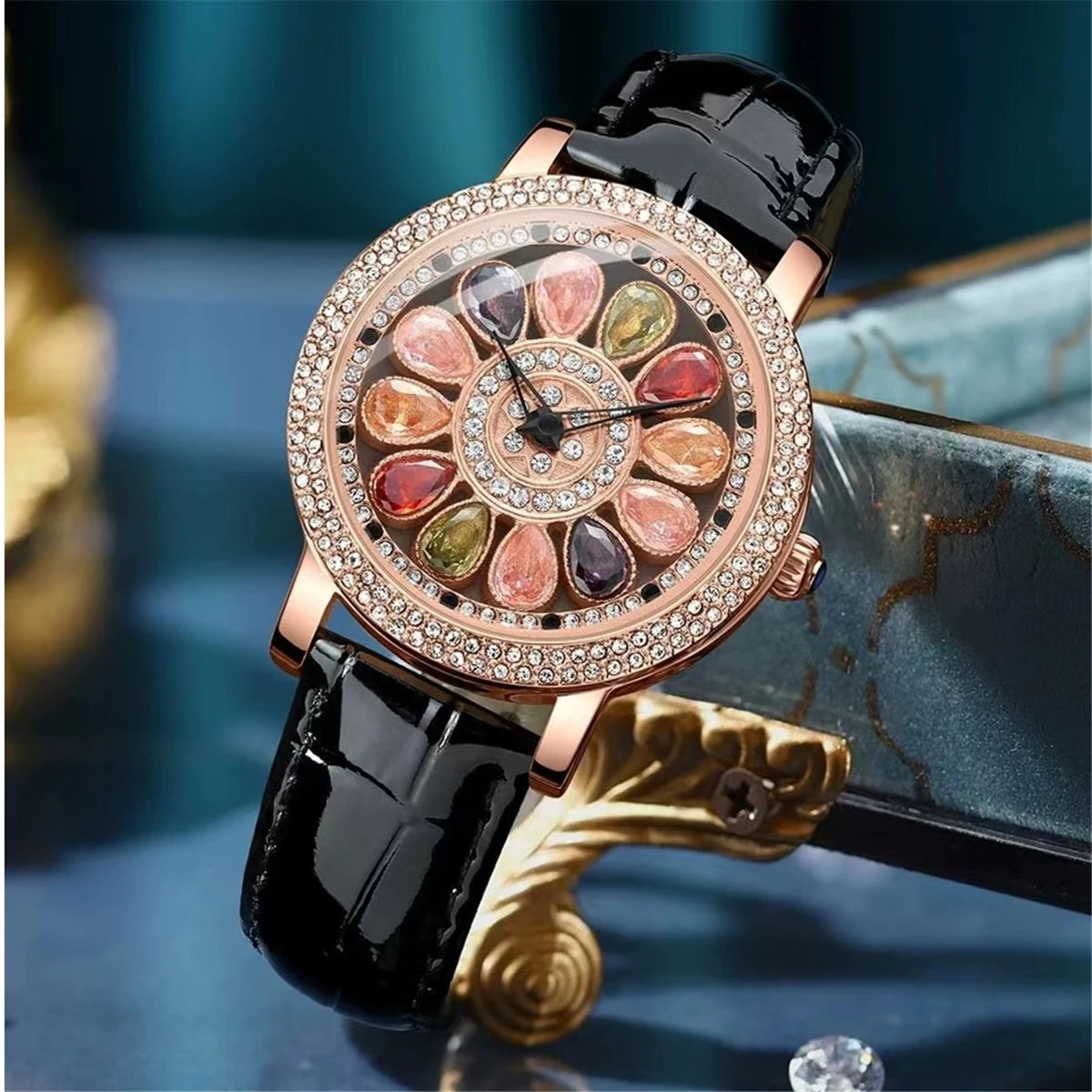 New Women's Watch - Elegant, Fashionable, and Trendy - Rotating Colorful Dial, a Surprise Gift for Her on Black Friday/Double 11