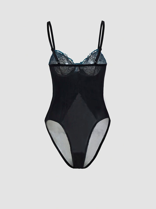 Women Mesh Embroidery Lingerie Bodysuit Sexy Slim Underwear Set Playful Fiery Beautiful Suspender Jumpsuit Ladies Apparel