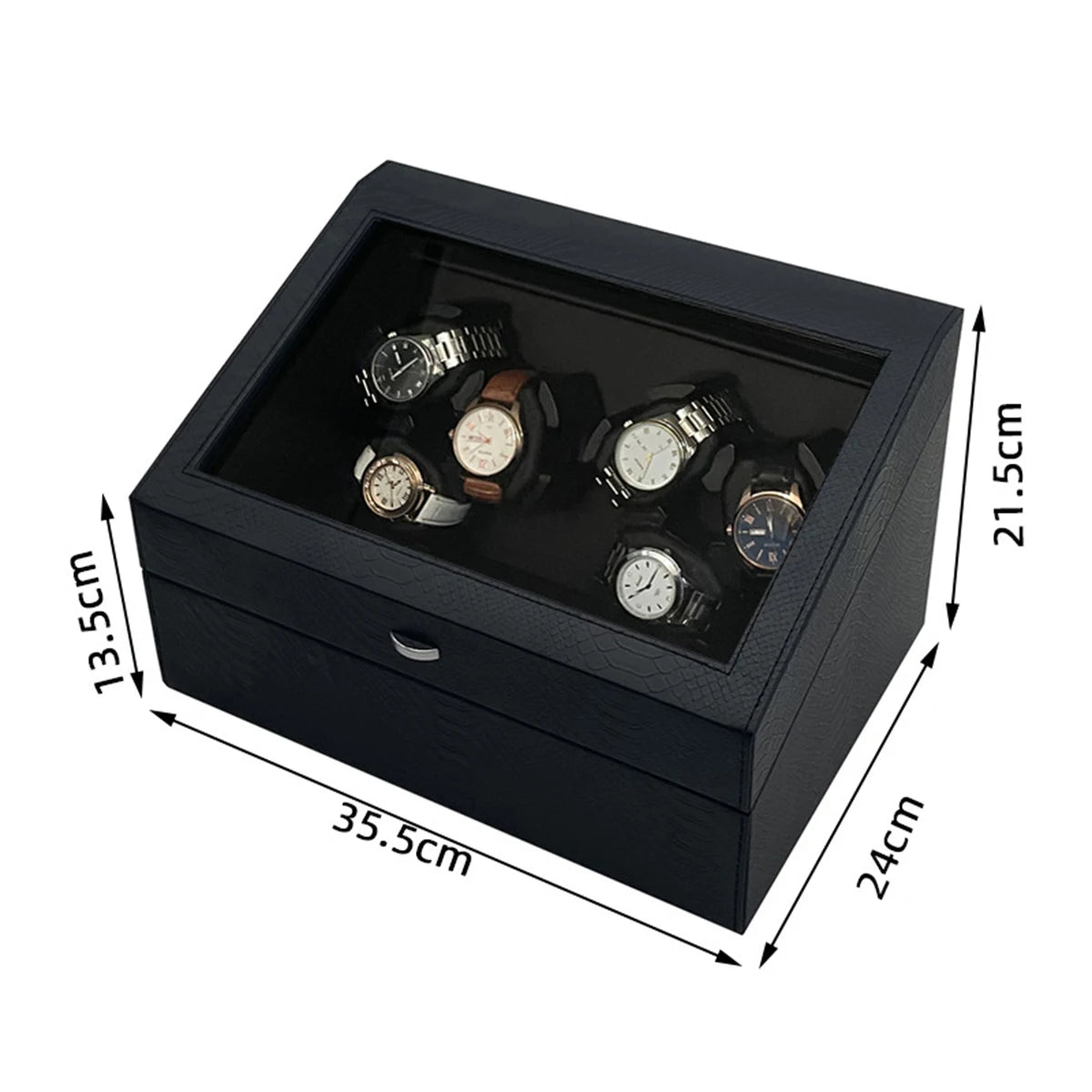 Watch Winders Box for Automatic Watches Box 6 watches Rotate Stand