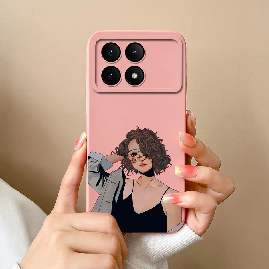 For Xiaomi Poco X6 Pro 5G Phone Case Cute Cartoon Cats Silicone Soft Protective Cover For XiaomiPocoX6 X 6 X6Pro 5G Bumper Coque