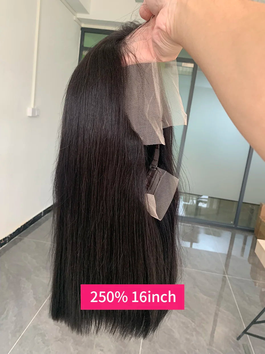 100 Raw Vietnamese Bone Straight 5x5 13x4 13x6 Glueless Wig Human Hair Ready to Wear Transparent Double Drawn Bob Wig Human Hair
