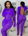 Sexy lingerie sexy bodycon dress fishnet Leopard print clubwear christmas perspective valentines day female lingerie gloves