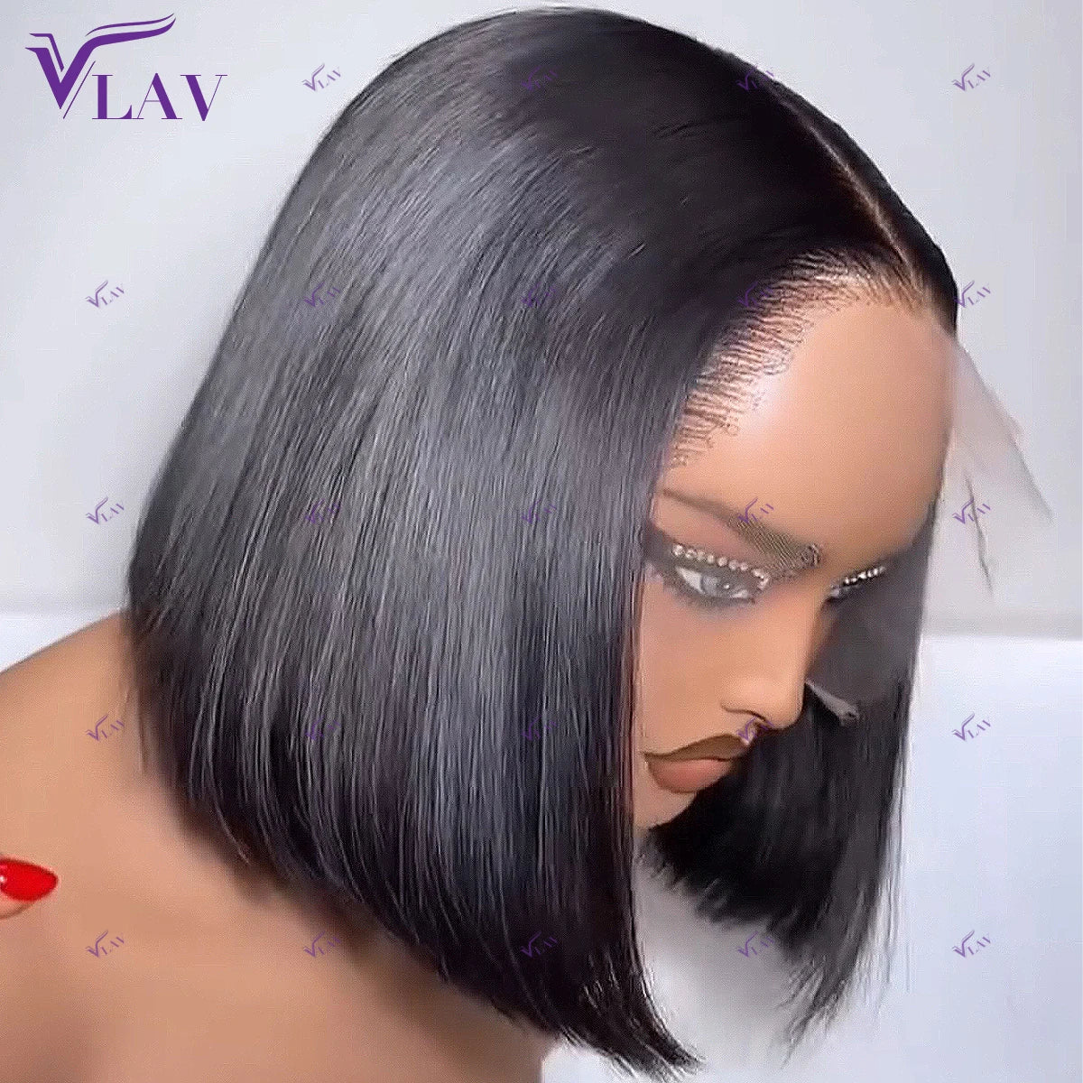 Glueless Short Bob Wigs Human Hair Straight 13×6 HD Lace Frontal Wigs Wear And Go 13×4/360 HD Transparent Lace Human Hair Wigs