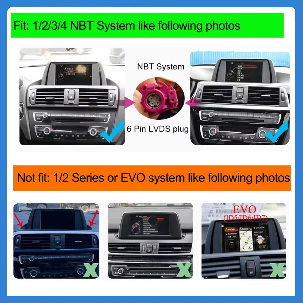 AUTOTOP 10.25”1920*720 Wireless Carplay Android Auto Car multimedia player for F20 F21 F22 F30 F31 F32 F33 F34 F36 NBT 2013-2017