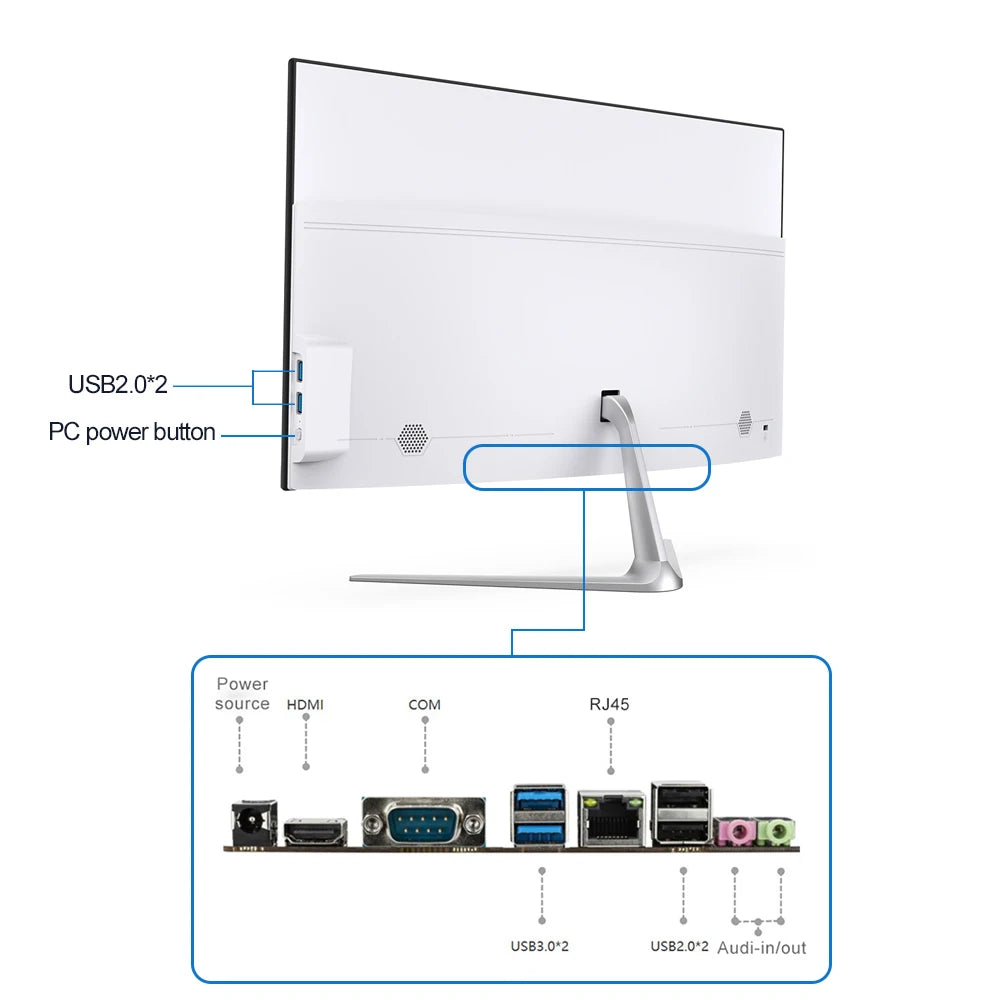 24 Inch Core I9 16GB DDR4 All In One Computer Business Barebone All In One Pcall In One Computers