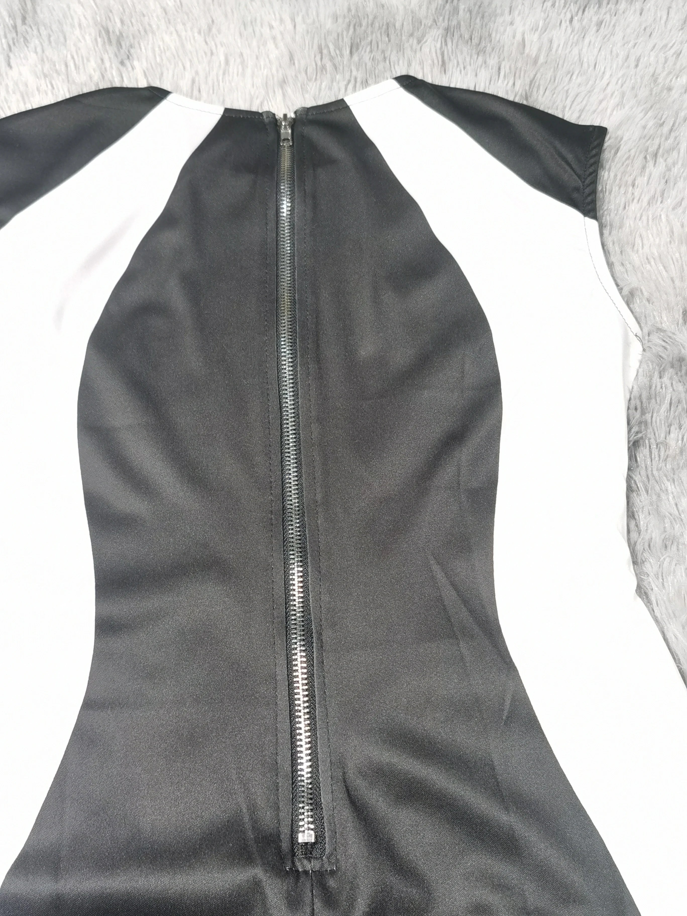 Elegant Women Party Club Dresses 2025 Summer Fashion Colorblock Round Neck  Bodycon Dress Sleeveless Casual Mini Black Dress