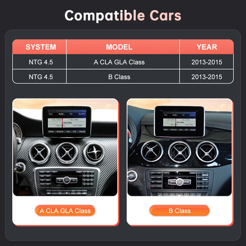 1920*720 Touch Screen Car Multimedia Display For Benz A B CLA GLA W176 W463 W246 2013-2015 NTG4.5 Wireless Carplay Android Auto