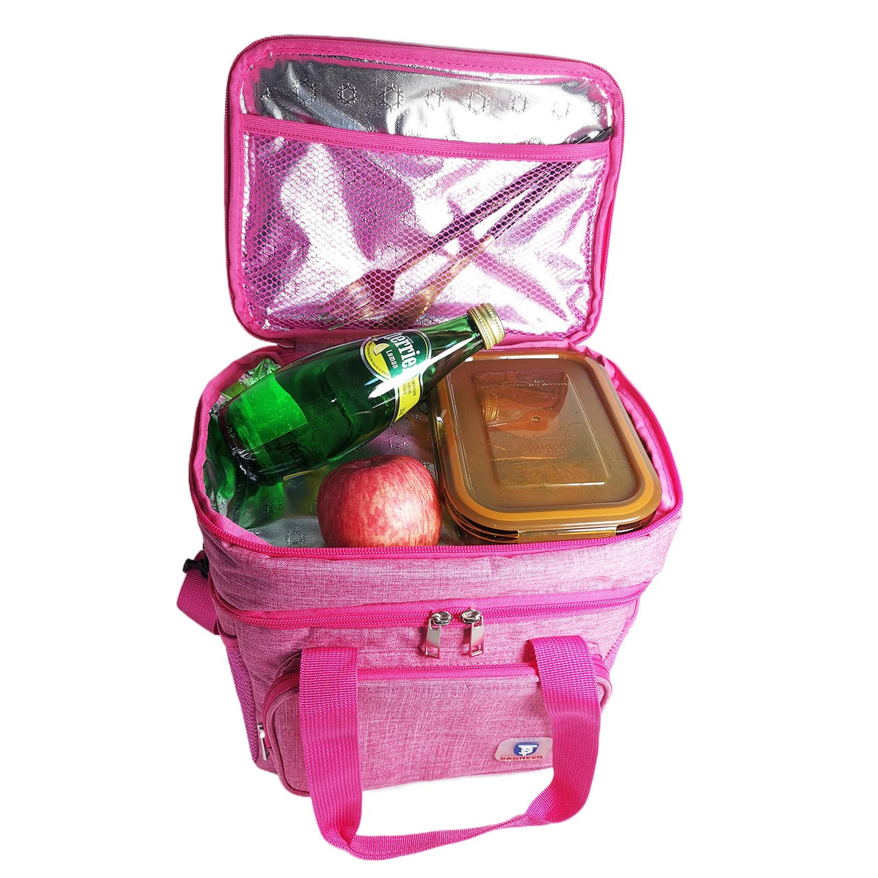 Camping Thermal Lunch Bags Double Layer Insulated Picnic Food Drink Beverage Ice Cooler Bag School Outdoor Travel Storage Bags