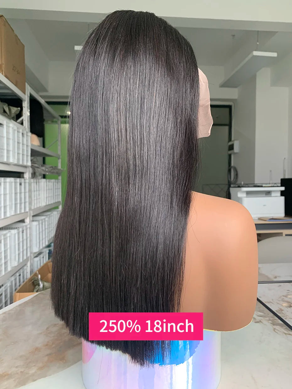 5x5 13x4 13x6 Bone Straight Bob Short Wigs Half Lace Front Wig Human Hair Vietnamese Raw Human Hair Lace Frontal Wig 250 Density