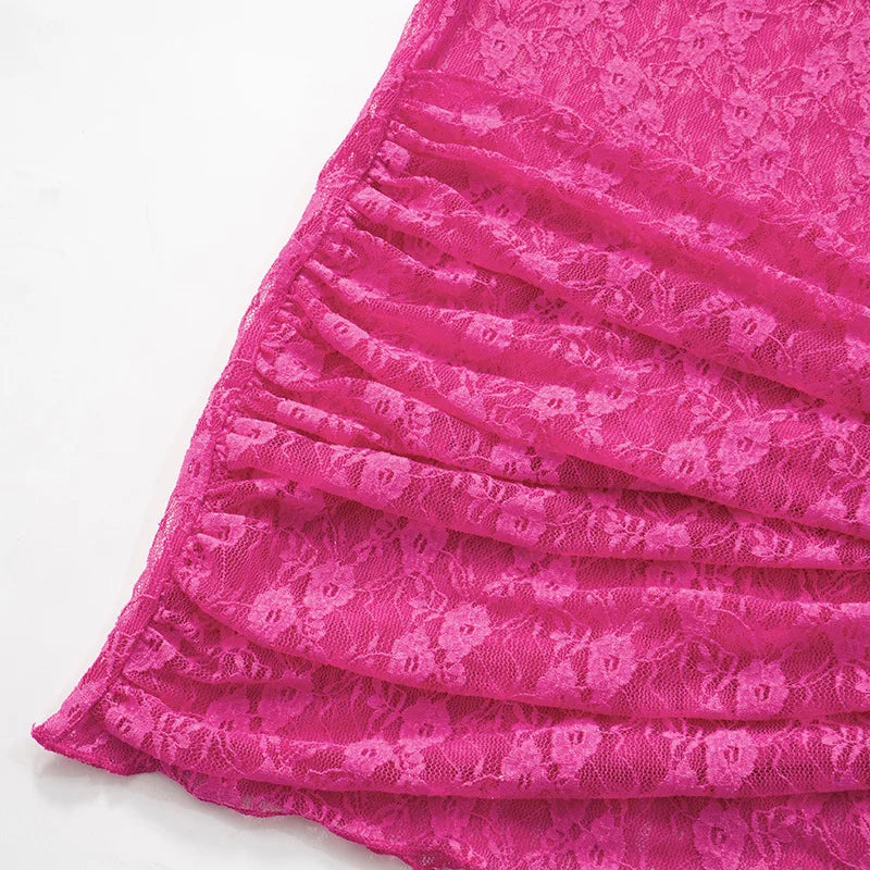 See Through Lace Bodycon Dress For Women Streetwear Long Sleeve Sexi Night Dress Hot Club Outfits Tassels Vestidos De Mujer