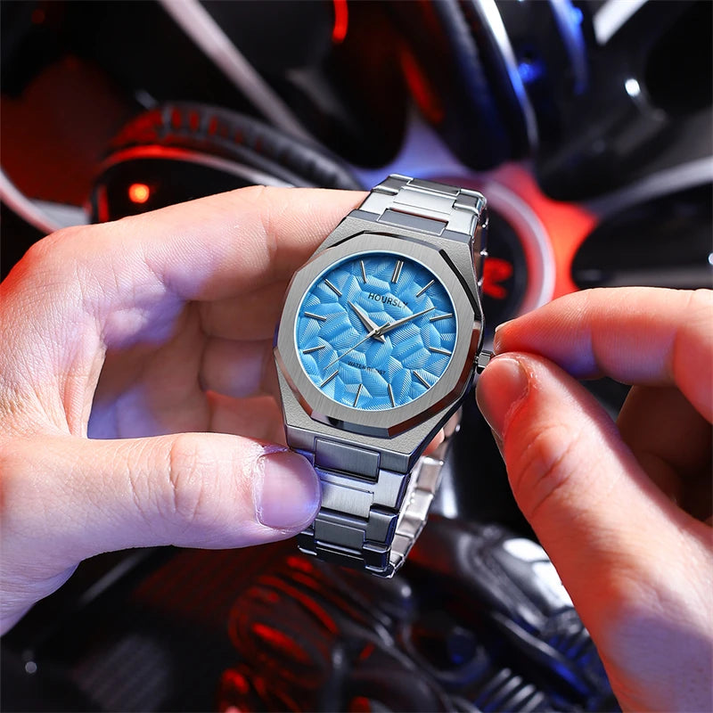 Watch For Men Original Top Brand All Black Stainless Steel Men's Wristwatch Classic Business Waterproof Japan Movement