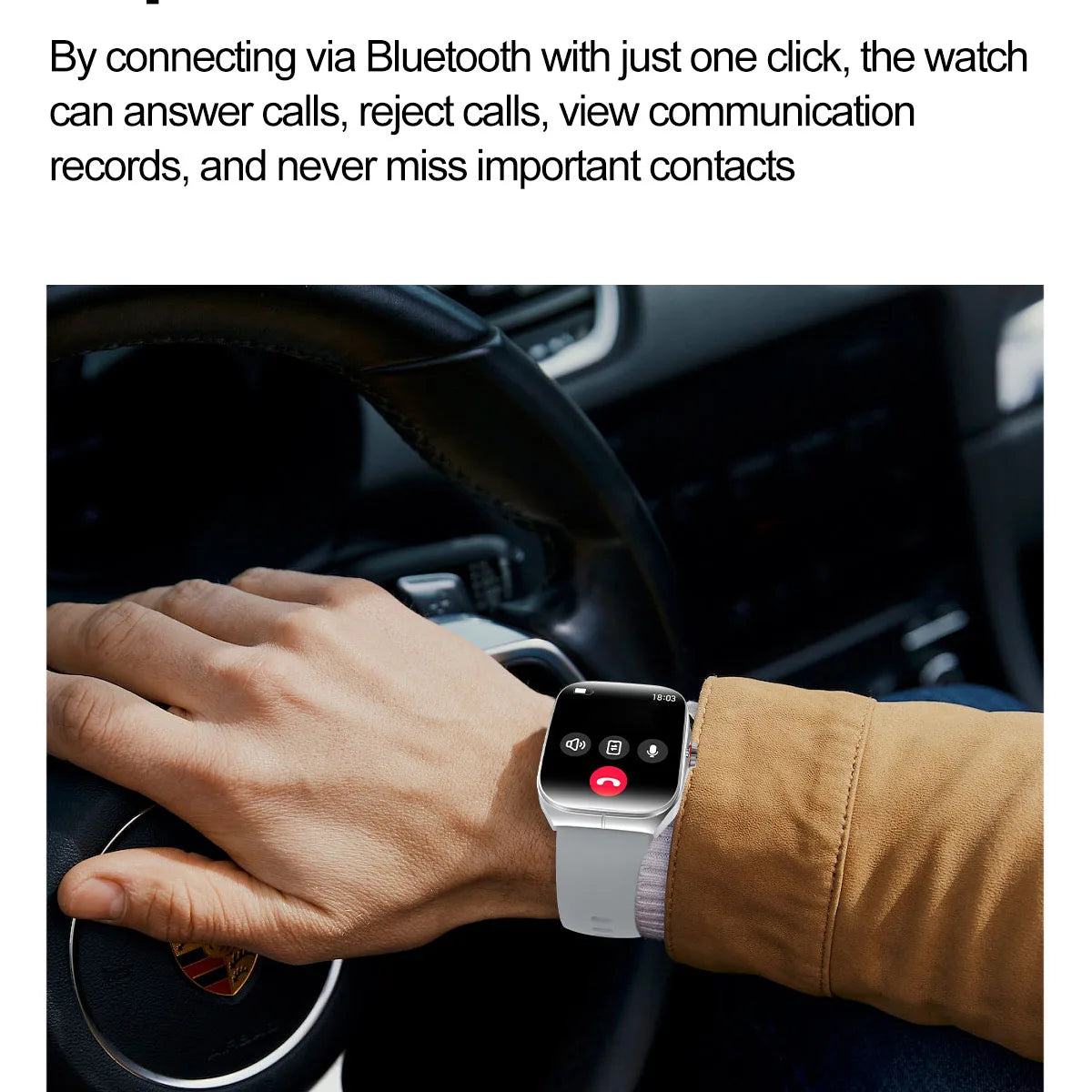 New AMOLED Screen Men Women Sports Health Watches Blue Tooth Call NFC Heart Rate Voice Assistant Smartwatch Waterproof  Music