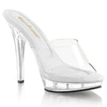 Fabulicious Clear Platform Heels for women  transparent high heels with 5-inch heel and cushioned sole, perfect for fashion events, performances, and special occasions.